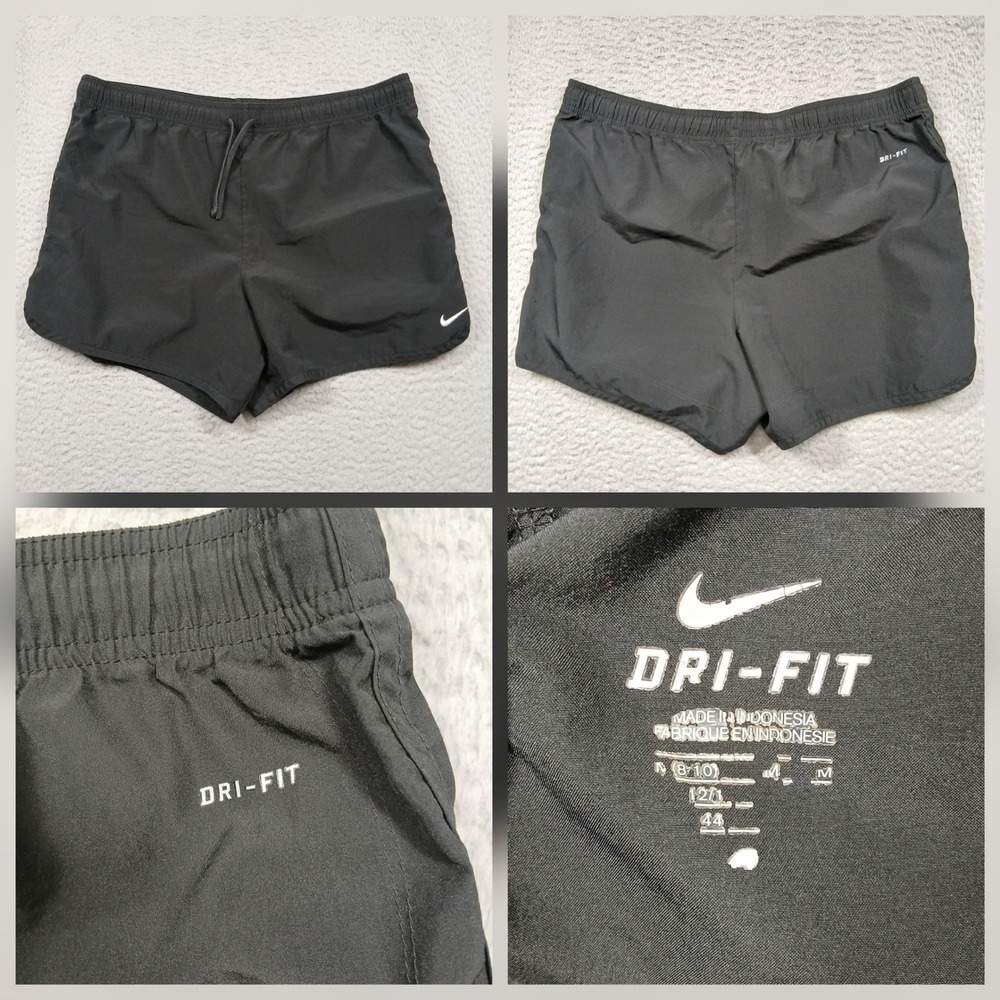 Nike Dri-Fit Running Shorts Women Medium Black Athletic Drawstring